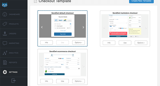 Customize the checkout page settings