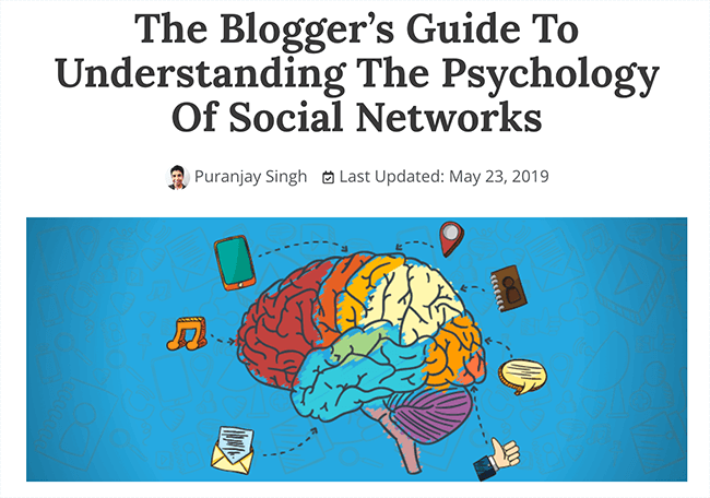 Social Media Psychology blog post