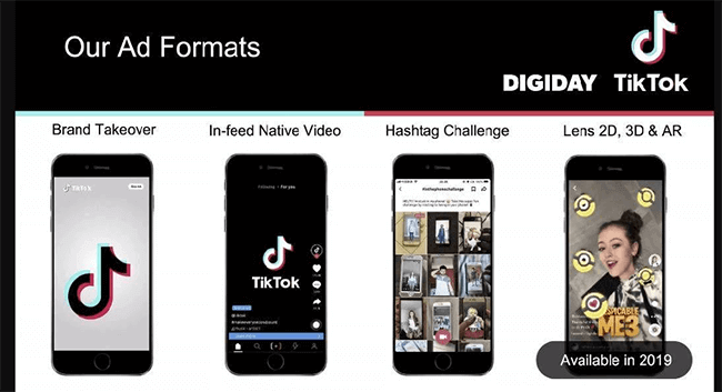 TikTok - Ad formats