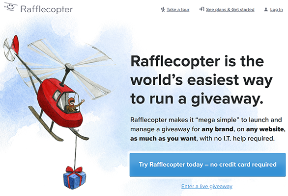 rafflecopter social media contest tool