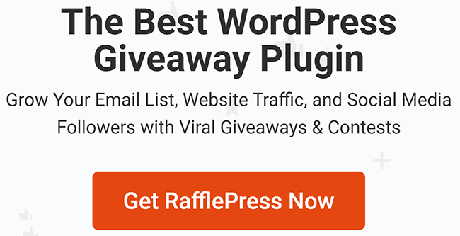 rafflepress wordpress social media contest tool