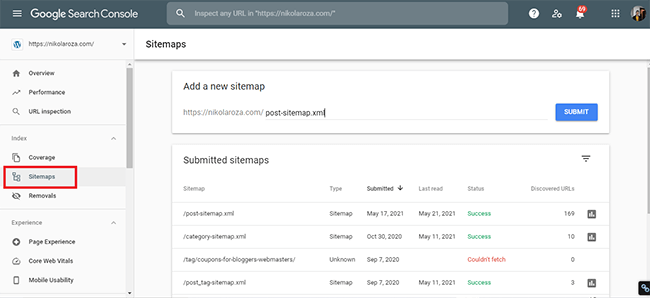 03 submit xml sitemap google