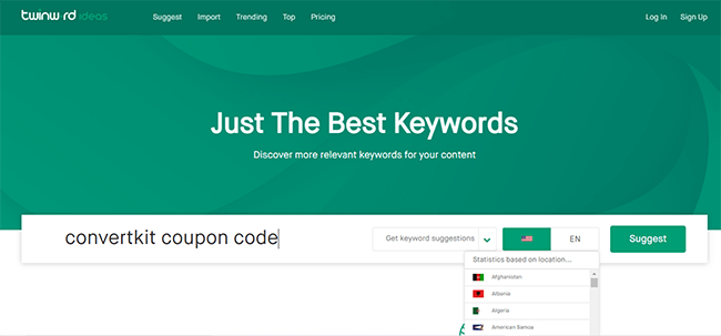 13 twinnword keyword tool free