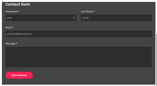 kali forms contact form