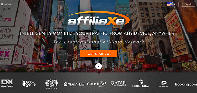 Affiliaxe Homepage