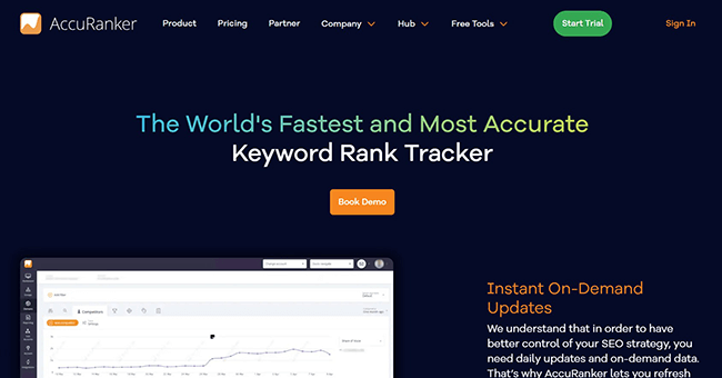 AccuRanker Homepage