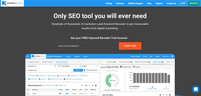 Keyword Revealer Homepage