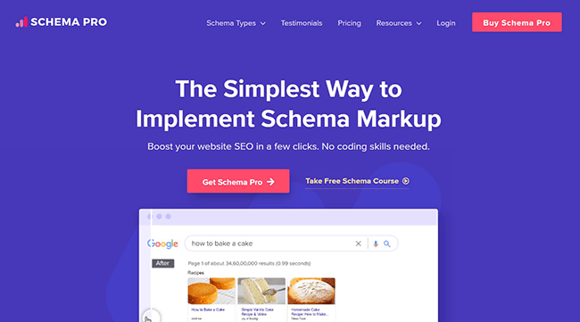 Schema Pro Homepage