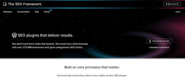 The SEO Framework Homepage