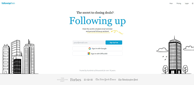 FollowUpThen Homepage