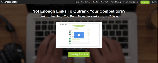 LinkHunter Homepage