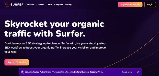 Surfer Homepage