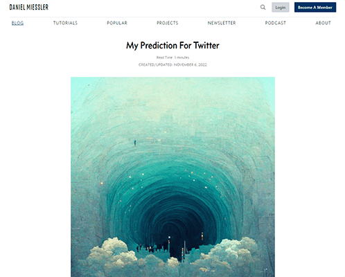 Predictions - making a Twitter prediction