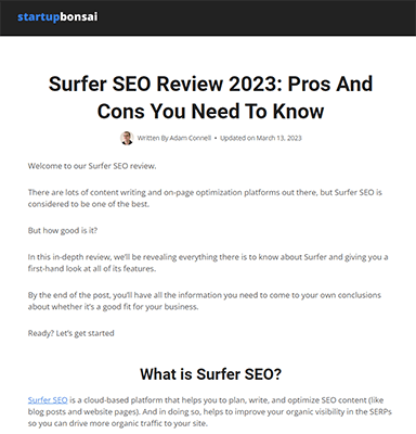 SurferSEO Review: Here's why I use it for all my posts in 2023